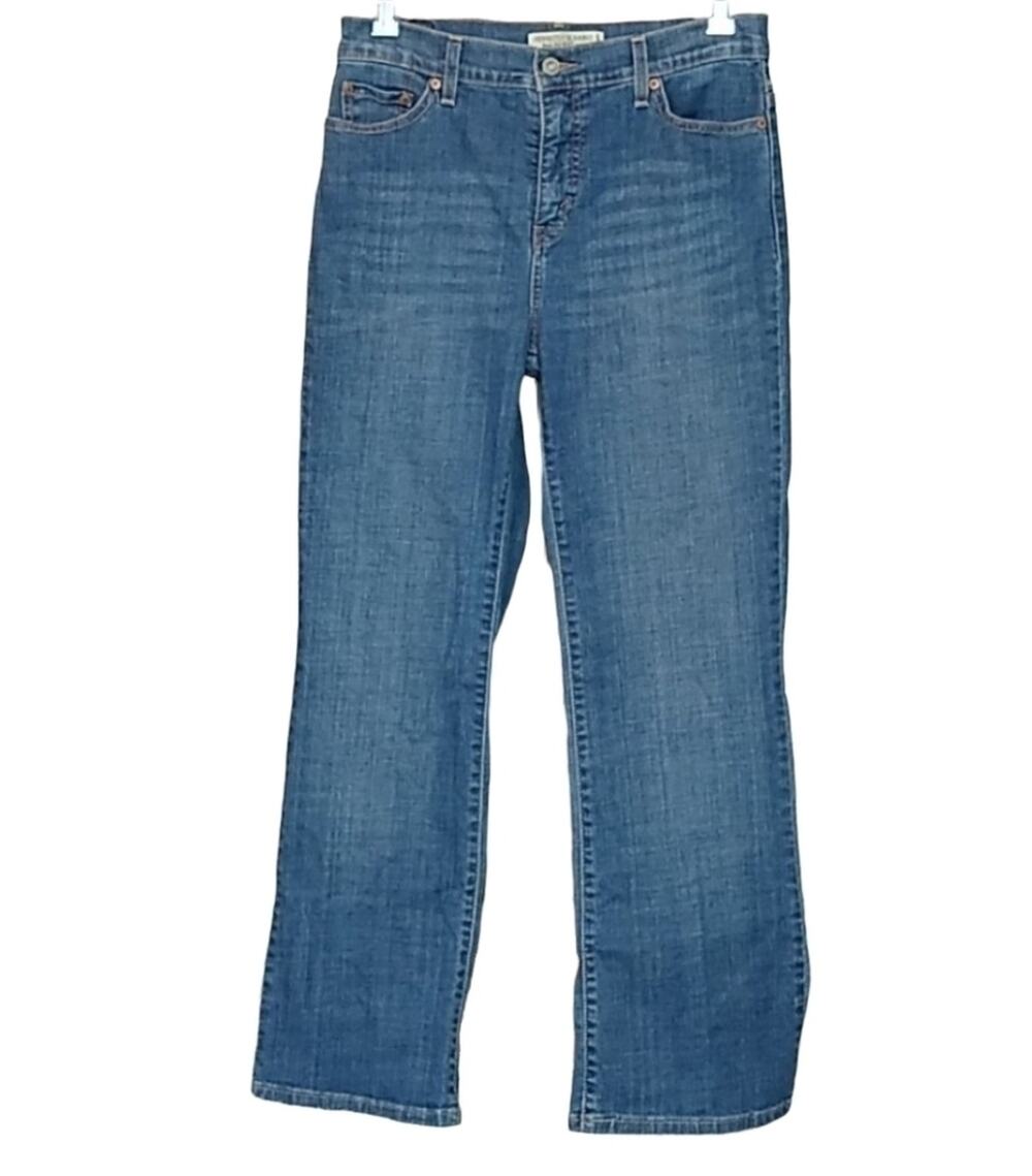 LEVI'S  Size Womens 10S Perfectly Slimming 512 Bootcut Jeans Rigid Denim